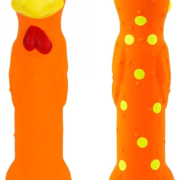 3 Pack 9" Squeaky Latex Dog Toys Standing Stick Animal Puppy Fetch Interactive P - Picture 9 of 10